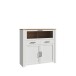 Barschrank >BOHOL< in Eiche Dekor / Sibiu - 126,4x125,4x42cm (BxHxT)