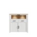 Barschrank >BOHOL< in Eiche Dekor / Sibiu - 126,4x125,4x42cm (BxHxT)