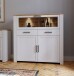 Barschrank >BOHOL< in Eiche Dekor / Sibiu - 126,4x125,4x42cm (BxHxT)