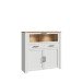 Barschrank >BOHOL< in Eiche Dekor / Sibiu - 126,4x125,4x42cm (BxHxT)