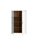 Stauraumvitrine >BOHOL< in Eiche Dekor / Sibiu - 106,4x160,6x42cm (BxHxT)