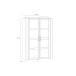 Stauraumvitrine >BOHOL< in Eiche Dekor / Sibiu - 106,4x160,6x42cm (BxHxT)