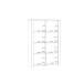 Stauraumvitrine >BOHOL< in Eiche Dekor / Sibiu - 106,4x160,6x42cm (BxHxT)