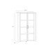 Stauraumvitrine >BOHOL< in Eiche Dekor / Sibiu - 106,4x160,6x42cm (BxHxT)