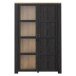 Stauraumvitrine >BOHOL< in Eiche Dekor / Cabezone - 106,4x160,6x42cm (BxHxT)