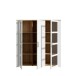 Stauraumvitrine >BOHOL< in Eiche Dekor / Sibiu - 151,1x160,6x42cm (BxHxT)