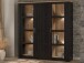 Stauraumvitrine >BOHOL< in Eiche Dekor / Cabezone - 151,1x160,6x42cm (BxHxT)