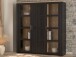 Stauraumvitrine >BOHOL< in Eiche Dekor / Cabezone - 151,1x160,6x42cm (BxHxT)