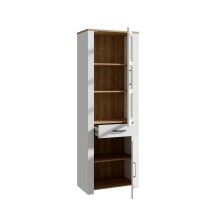 Stauraumvitrine >BOHOL< in Riviera Eiche Dekor / Sibiu - 71,7x205,4x42cm (BxHxT)