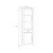 Stauraumvitrine >BOHOL< in Riviera Eiche Dekor / Sibiu - 71,7x205,4x42cm (BxHxT)