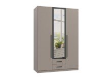 Drehtürenschrank >MARBURG< in SAHARAGRAU -...