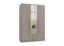 Drehtürenschrank >MARBURG< in SAHARAGRAU +...