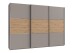 Schwebetürenschrank >indiana A< in SAHARAGRAU / ARTISAN - 300x216x65cm (BxHxT)