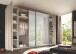 Dreh-/Schwebetürenschrank >Ketty< inkl. Passepartout, weiss / Spiegel - 276x230x70 (BxHxT)