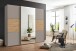 Schwebetürenschrank >indiana A< SAHARAGRAU / ARTISAN / SPIEGEL - 250x216x65cm (BxHxT)