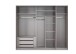 Schwebetürenschrank >indiana A< SAHARAGRAU / ARTISAN / SPIEGEL - 250x216x65cm (BxHxT)