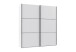 Schwebetürenschrank >indiana A< in WEISS - 200x216x65cm (BxHxT)