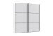 Schwebetürenschrank >indiana A< in WEISS - 200x216x65cm (BxHxT)