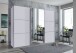 Schwebetürenschrank >indiana A< in WEISS / SPIEGEL - 300x216x65cm (BxHxT)