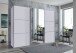 Schwebetürenschrank >indiana A< in WEISS / SPIEGEL - 300x216x65cm (BxHxT)