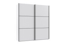 Schwebetürenschrank >indiana A< in WEISS -...