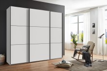 Schwebetürenschrank >indiana A< in WEISS - 250x216x65cm (BxHxT)