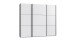 Schwebetürenschrank >indiana A< in WEISS - 250x216x65cm (BxHxT)
