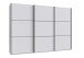 Schwebetürenschrank >indiana A< in WEISS - 300x216x65cm (BxHxT)