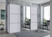 Schwebetürenschrank >indiana A< in WEISS / SPIEGEL - 300x216x65cm (BxHxT)
