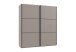 Schwebetürenschrank >indiana A< in SAHARAGRAU - 200x216x65cm (BxHxT)