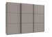 Schwebetürenschrank >indiana A< in SAHARAGRAU - 300x216x65cm (BxHxT)