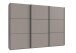 Schwebetürenschrank >indiana A< in SAHARAGRAU - 300x216x65cm (BxHxT)