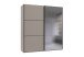 Schwebetürenschrank >indiana A< in SAHARAGRAU / SPIEGEL - 200x216x65cm (BxHxT)