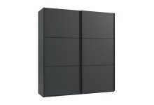 Schwebetürenschrank >indiana A< in GRAPHIT - 200x216x65cm (BxHxT)