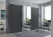 Schwebetürenschrank >indiana A< in GRAPHIT / SPIEGEL - 300x216x65cm (BxHxT)