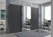 Schwebetürenschrank >indiana A< in GRAPHIT / SPIEGEL - 300x216x65cm (BxHxT)