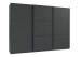 Schwebetürenschrank >indiana A< in GRAPHIT - 300x216x65cm (BxHxT)