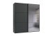 Schwebetürenschrank >indiana A< in GRAPHIT / SPIEGEL - 200x216x65cm (BxHxT)