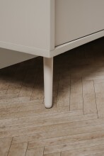 Highboard >Sinop< in Sand / Artisan Eiche Dekor - 90x140x37,5 (BxHxT)