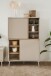 Highboard >Sinop< in Sand / Artisan Eiche Dekor - 90x140x37,5 (BxHxT)