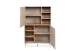 Highboard >Sinop< in Sand / Artisan Eiche Dekor - 90x140x37,5 (BxHxT)