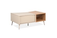 Couchtisch >Sinop< in Sand / Artisan Eiche Dekor - 94x40x60 (BxHxT)