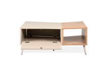 Couchtisch >Sinop< in Sand / Artisan Eiche Dekor - 94x40x60 (BxHxT)