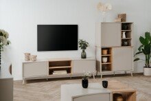 Couchtisch >Sinop< in Sand / Artisan Eiche Dekor - 94x40x60 (BxHxT)