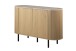 Kommode >Fabia< in Travertin / Eiche Dekor, Holzwerkstoff - 120x80x40cm (BxHxT)