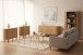 Kommode >Fabia< in Travertin / Eiche Dekor, Holzwerkstoff - 120x80x40cm (BxHxT)