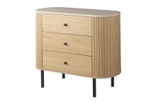 Schubkastenkommode >Fabia< in Travertin / Eiche...