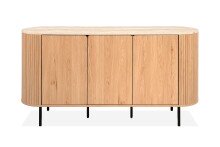 Sideboard >Fabia< in Travertin / Eiche Dekor -...
