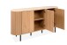 Sideboard >Fabia< in Travertin / Eiche Dekor - 160x80x40cm (BxHxT)