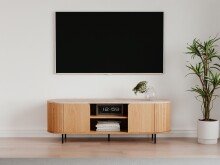 TV-Board >Fabia< in Travertin / Eiche Dekor -...